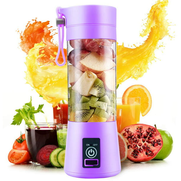 380ml USB Rechargeable Juicer Bottle Cup Vegetable Fruit Juice Blender Maker 